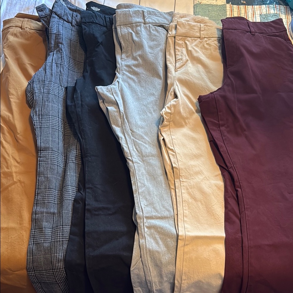 Size 10 pixie flare bundle (6 pairs of pants!!)